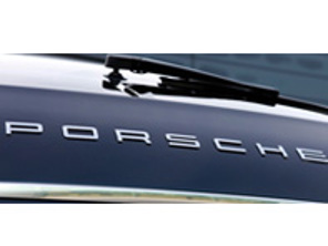 'PORSCHE' - Chrome Rear Badge for  Porsche 970 Panamera - 97055923500, 97055923501