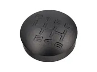 Schaltknaufeinsatz Alu graviert, Schwarz. Porsche 968 / 993 - 944424075028YR - GI993B