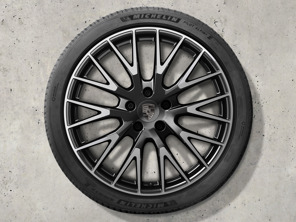 Jantes alliage 21" Panamera Exclusive Design et pneus hiver Porsche d'origine - 976044600K