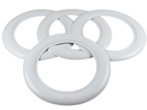 Jeu d'enjoliveurs 15', Blanc. Porsche 356 - AC601215A, 8160300510