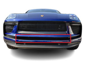 Grille centrale de pare-chocs avant en acier inoxydable ZunSport. Porsche Macan / S / GTS Facelift - ZPR81321, ZPR81321B, ZPR81321, ZPR81321B
