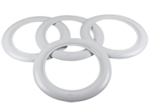 Juego de tapacubos 14', Blanco. Porsche 356 - AC601214A, 8160300410