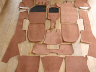 Interior floor carpet set. Porsche 912 1965-68