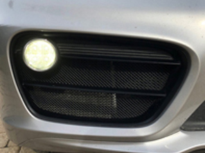 Front bumper side grille wire mesh kit. Porsche 981 Cayman 2013-2016