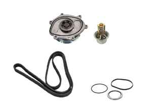 Wasserpumpe, Keilriemen und Thermostat-Kit. Porsche 987.2 Boxster 987.2 / Cayman / 997.2 C2 / 997.2 C4 (ohne Turbo) - 0PB121035A, 9A110622503, 9A110221601, 9A110604802, 9A110604801, 9A110604800, 9A110630500, 99970762540, PAF008955A, 9A110655800, 0PB121688A
