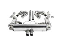 CARGRAPHIC GT Sport排气系统，复古风格，配备ID45 GT歧管套件、加热功能，无阀门，GT3外观。适用于保时捷964 Carrera 2/4/RS - 96411104504, 96411104605, 96411104502, 96421103905, 96421103932, 96421104004