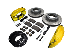 Bremssattel und Bremsscheibe „Big Yellows“ Front-Upgrade-Kit für Porsche 911 69-73 - FVD351964499ALU