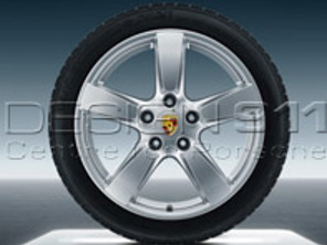 Llantas de aleación Cayman S de 19' y neumáticos de invierno Porsche original para 981 Boxster / 981 Cayman - 98104460027, 98104460028, 98104460007, 98104460008