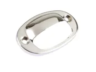 Gehäuse Kennzeichenleuchte, Chrom. Porsche 356B / 356C - 64463160505 - 1695650900