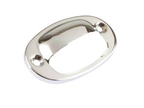 Gehäuse Kennzeichenleuchte, Chrom. Porsche 356B / 356C - 64463160505 - 1695650900