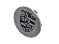 Wheel Cap silver with black crest for Porsche - 993361303119A1