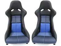 Sitze im RennSport Style, Schwarz-Blau. Porsche 964 / 993 - P964108-S, P964108