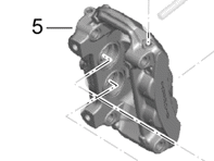 Pinza freno ANTERIORE. Porsche 997.2 C2/C4 / 991.1 C2/C4 - 9973514220E, 9973514210E