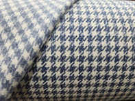 Pepita Porsche Houndstooth classic fabric, Blue / White