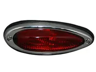 Rear indicator red. Porsche 356 USA - 64463140300, 64463140400 - PS9207, PS9208, 1695300170, 1695300180