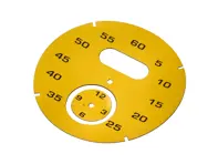 Ziffernblatt des Sport-Chrono-Instruments, Speed Yellow. Porsche 997 / 991 / Boxster / Cayman / Panamera - 97641997051