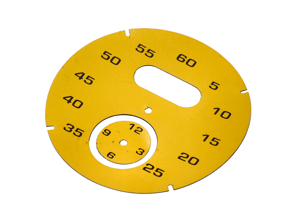 Esfera del instrumento Sport Chrono, Speed Yellow. Porsche 997 / 991 / Boxster / Caimán / Panamera - 97641997051