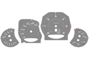 Zifferblattsatz, KMH. Porsche 970 Panamera-Diesel