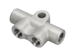 Bremsleitungsverteiler T-Stück. Porsche 993 Turbo / 993 Carrera RS 1994-98 - 99335576026, 99335576025