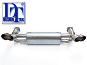 Exhaust Muffler / Silencer Titanium DesignTek for Porsche 997 Turbo - 99711102680