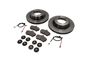 HINTERE Bremsbeläge und Bremsscheibenpaket. Porsche 987 Boxster S / Cayman S - 98635293911, 98635240301, 98735240301, 98735240300, 98735293901, 98735293900, 99635208602, 98635293911BRE, 98661236501, 98635240301BRE, 99635208600