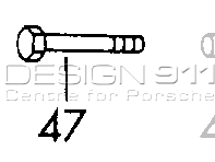 Stoßdämpfer-Sechskantschraube. Porsche 911/912 - 90008211002