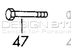 Stoßdämpfer-Sechskantschraube. Porsche 911/912 - 90008211002